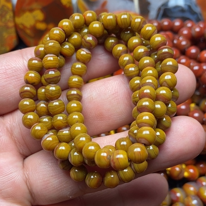 玛瑙/玉髓项链未镶嵌木*