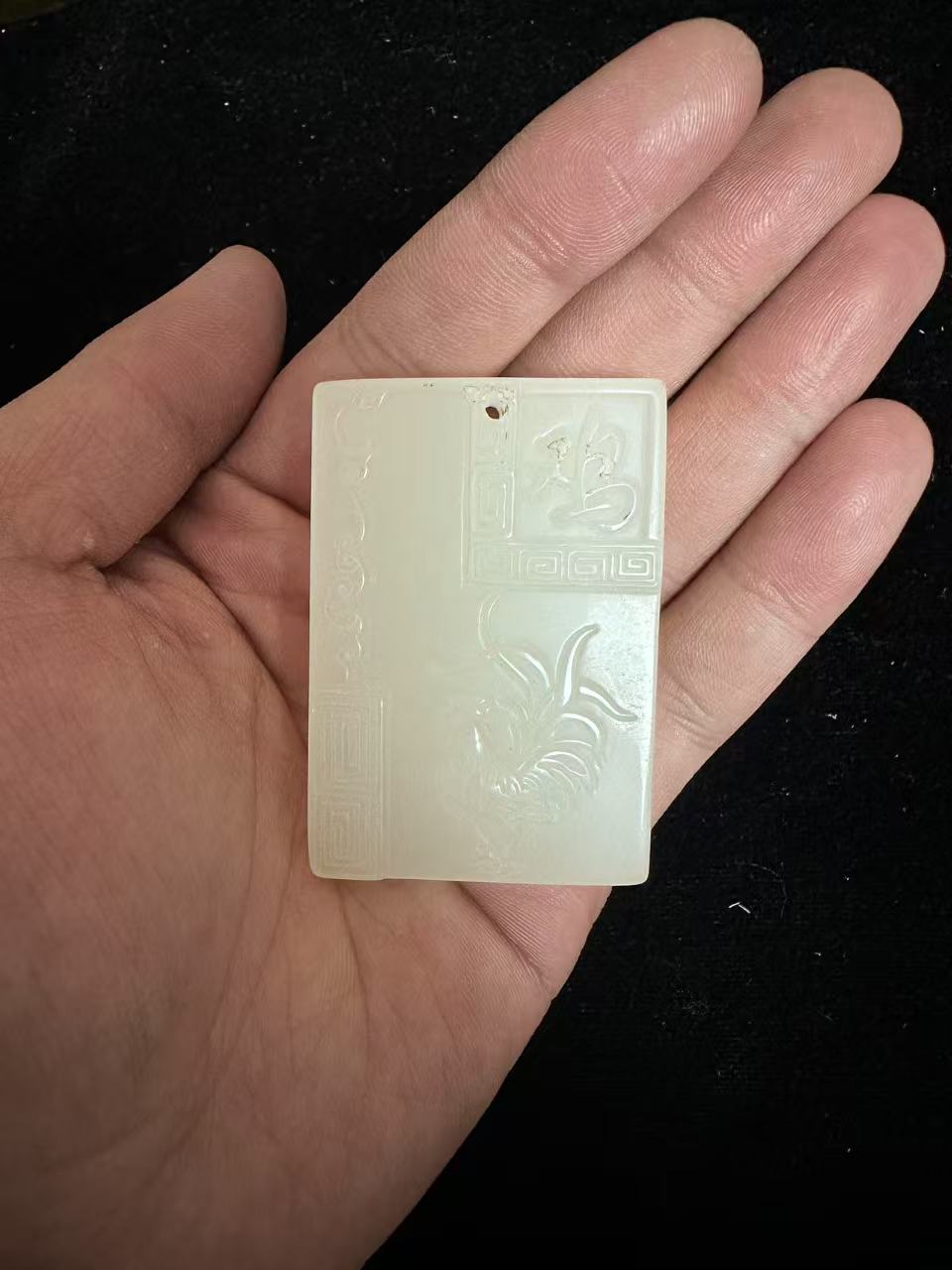 1个家具摆件  现代精美摆件 玉牌 现代复古摆件