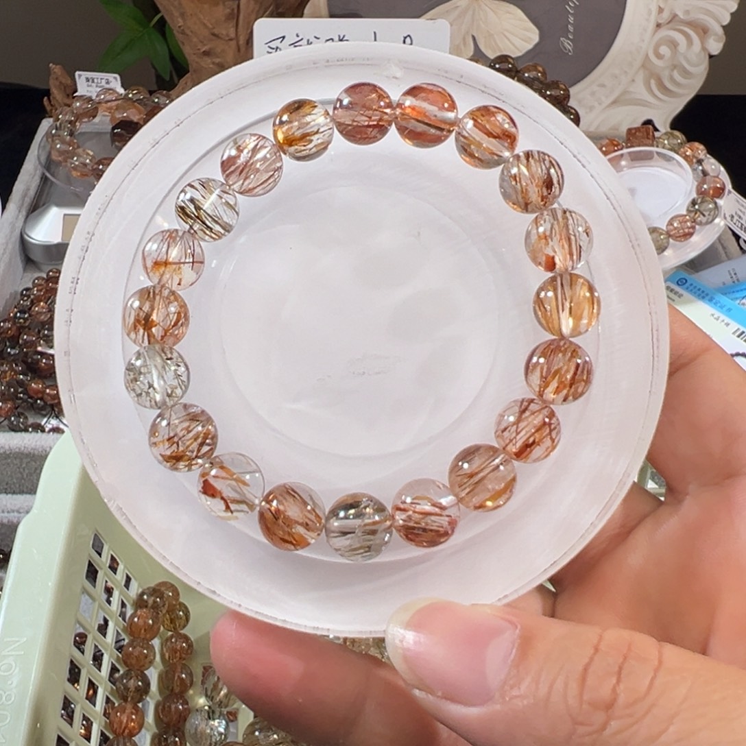 水晶手链未镶嵌黑金超七10