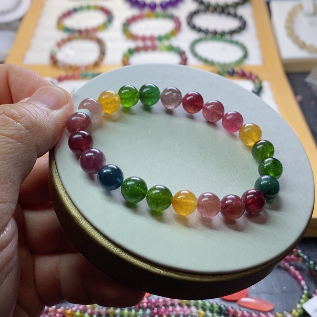 碧玺碧玺手链未镶嵌