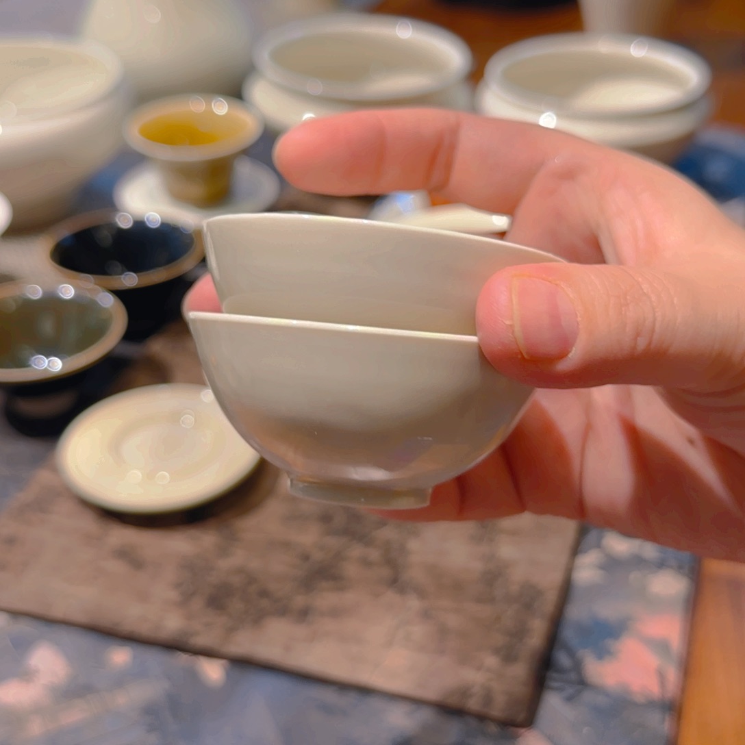 ?**?微澜定瓷 两只望月杯50cc