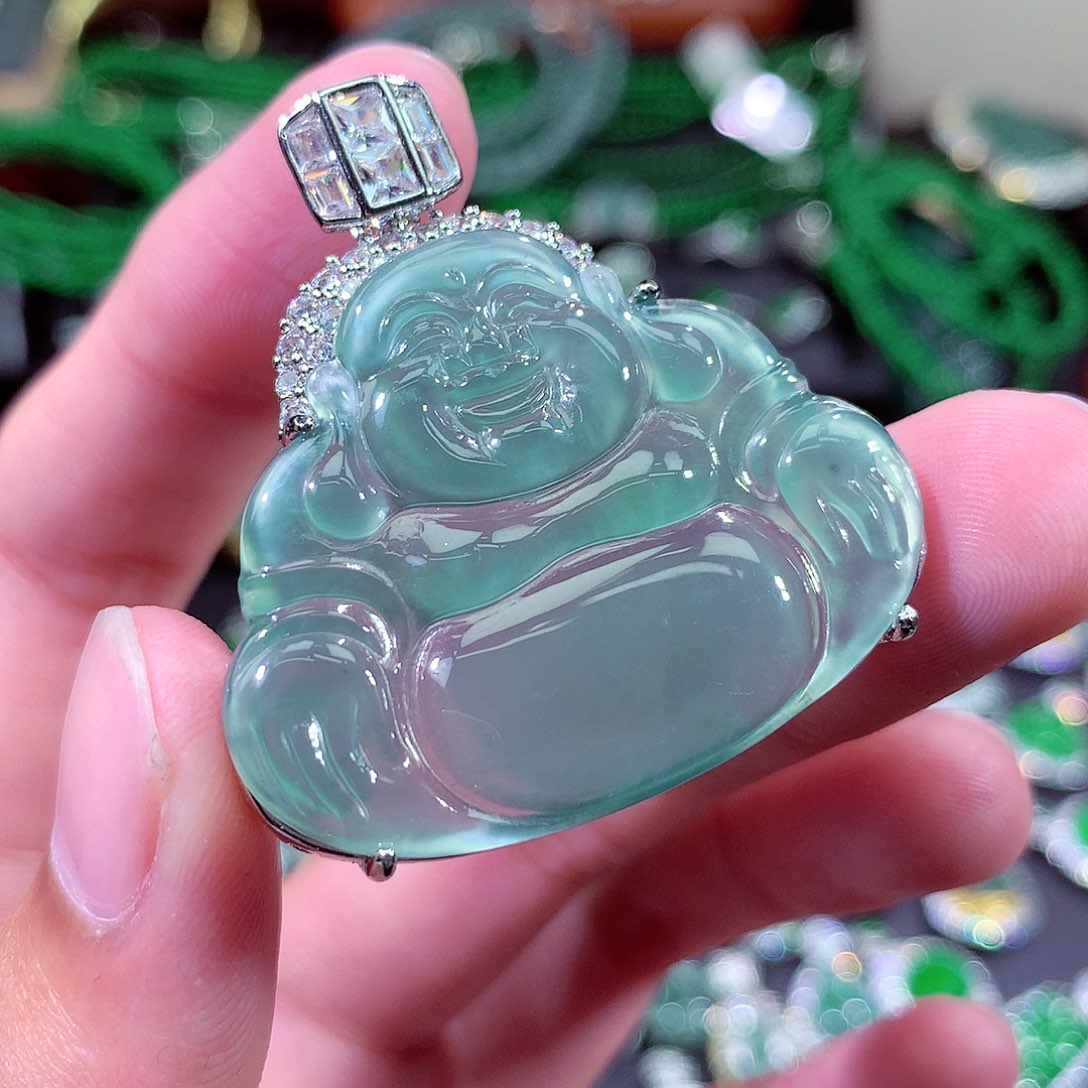 翡翠颈饰未镶嵌挂件