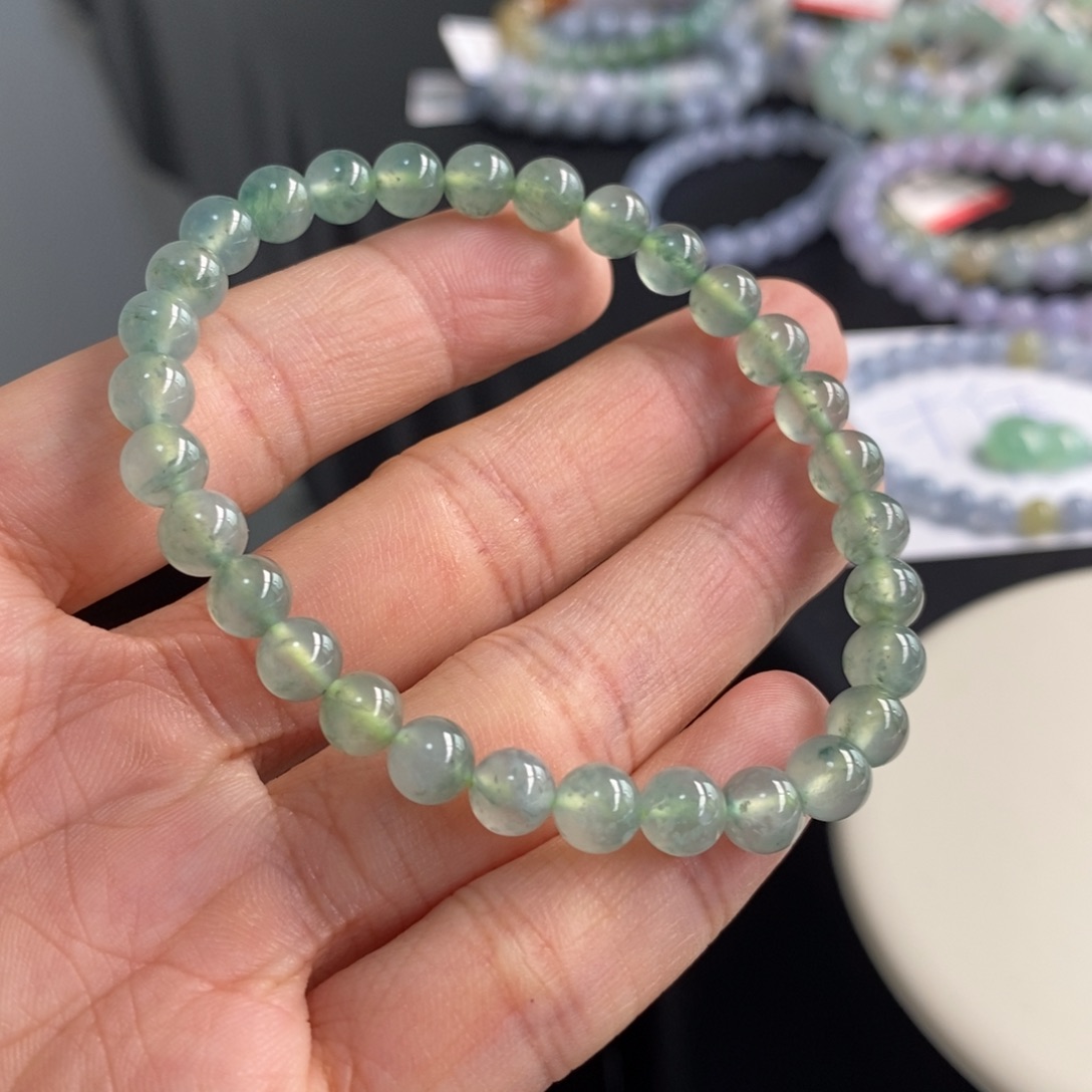 翡翠未镶嵌手链卡6