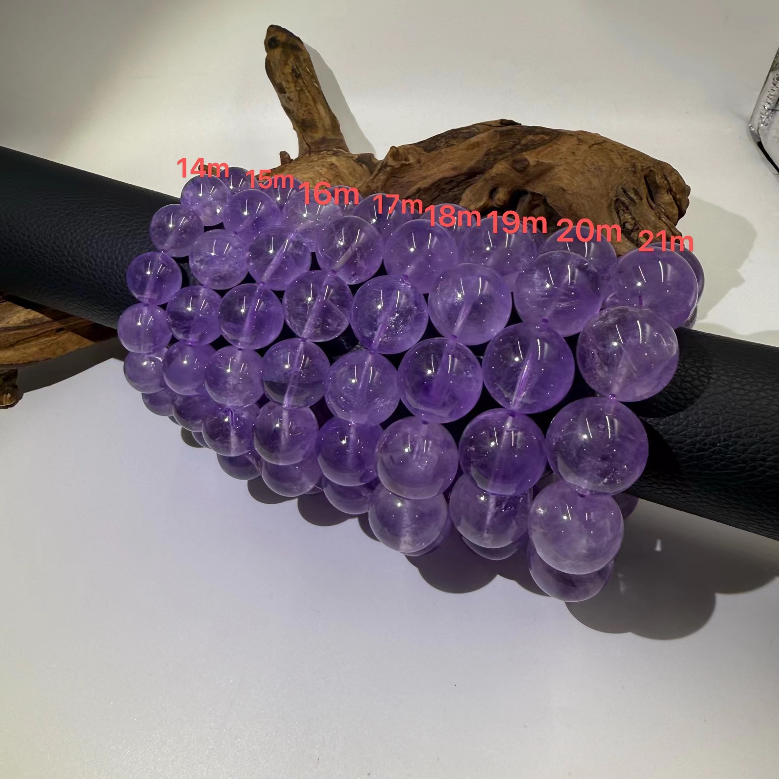 【爱上水晶】Z15 天然紫兔毛水晶手串 多样性发其一