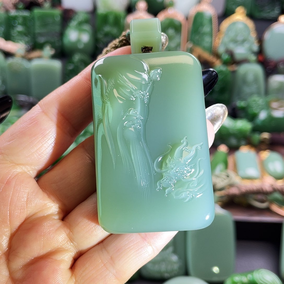 和田玉挂件未镶嵌星*