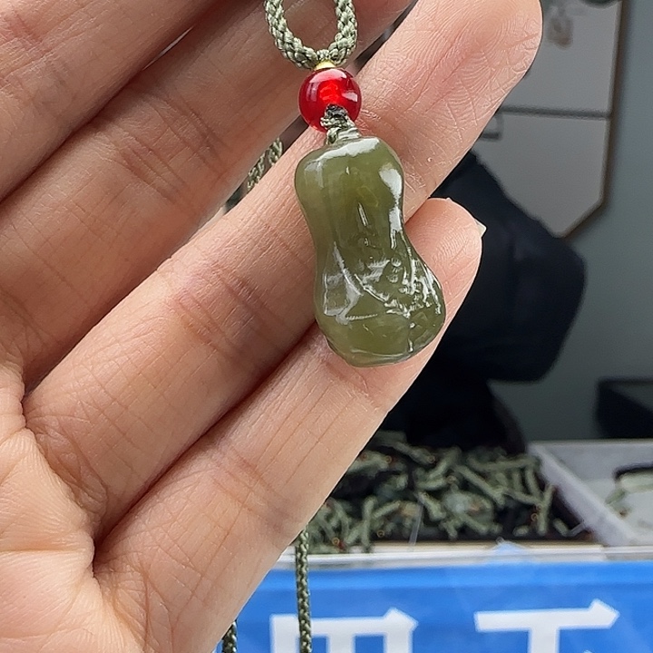 和田玉未镶嵌颈饰20mm