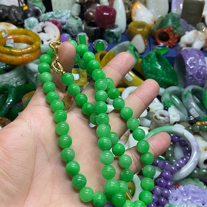 颈饰未镶嵌翡翠L****n缅甸翡翠首饰配饰