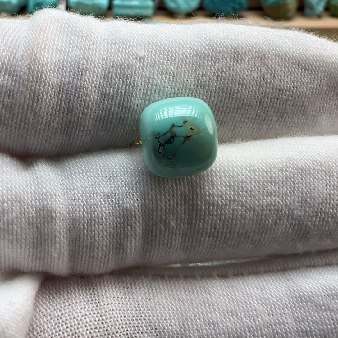 绿松石未镶嵌配饰9.7*9.1
