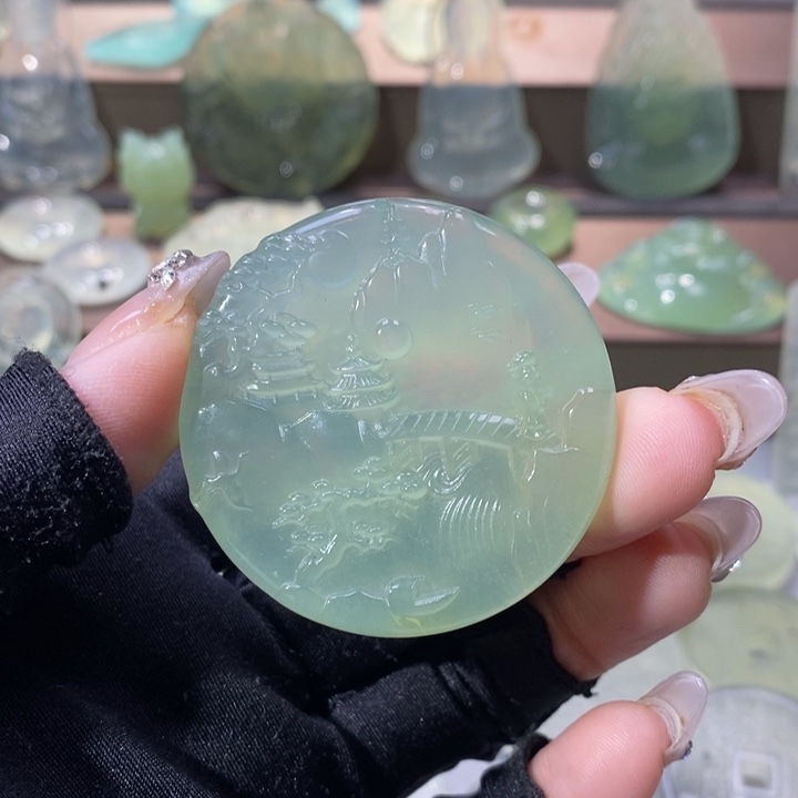 岫玉吊坠未镶嵌吊坠