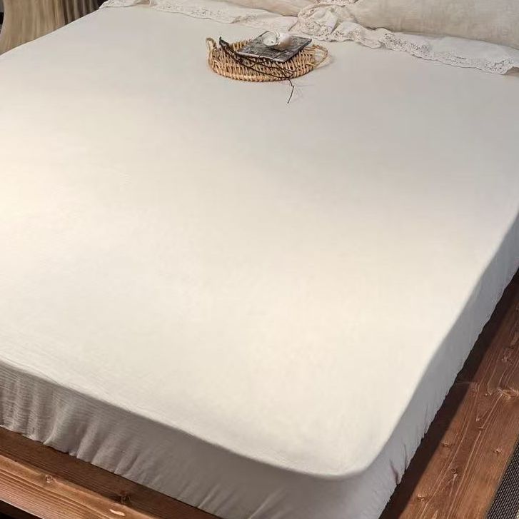 【超级红】法式棉麻床笠单品