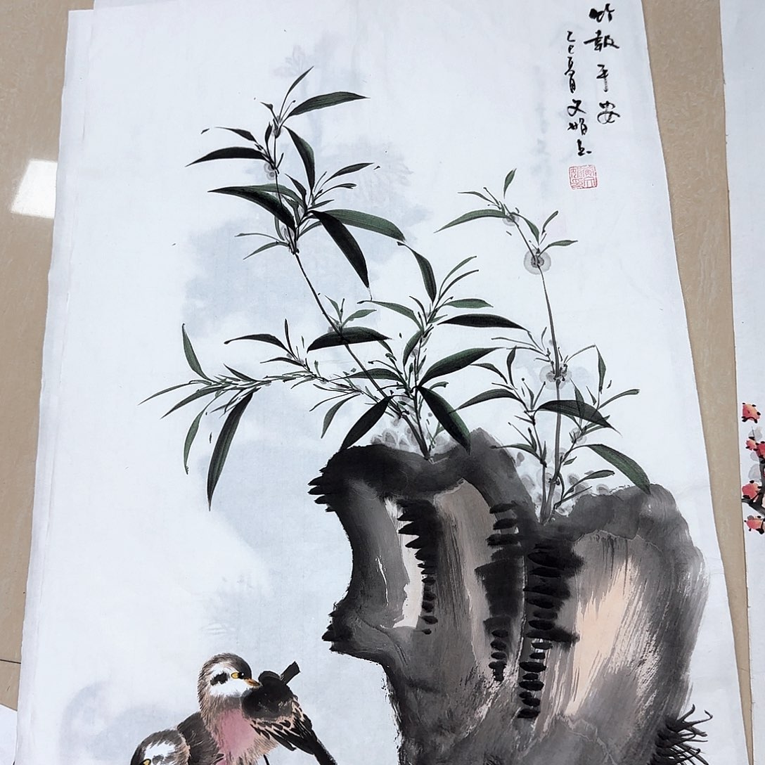 国画国画作品多次