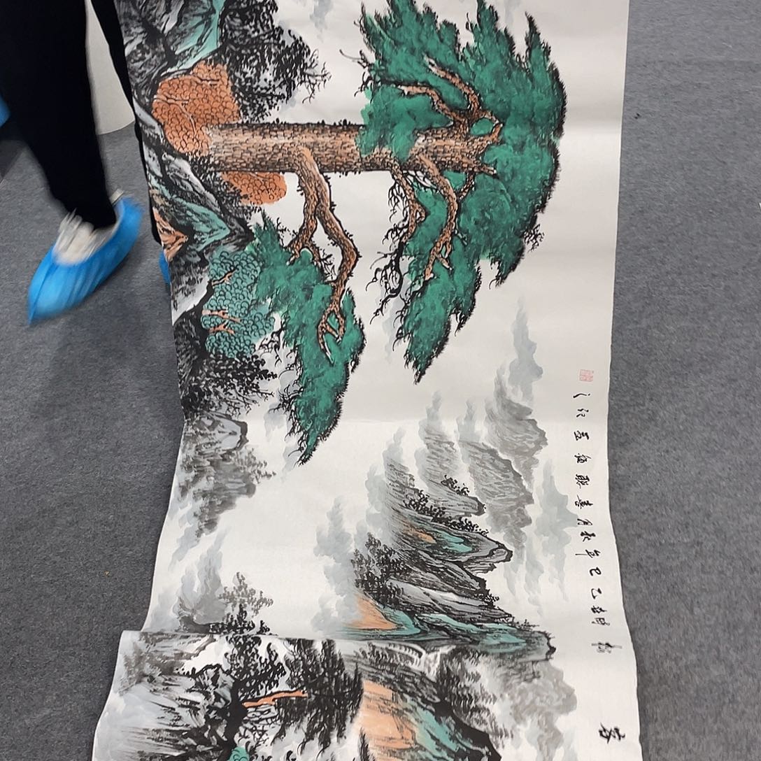 国画今天上午国画作品展示