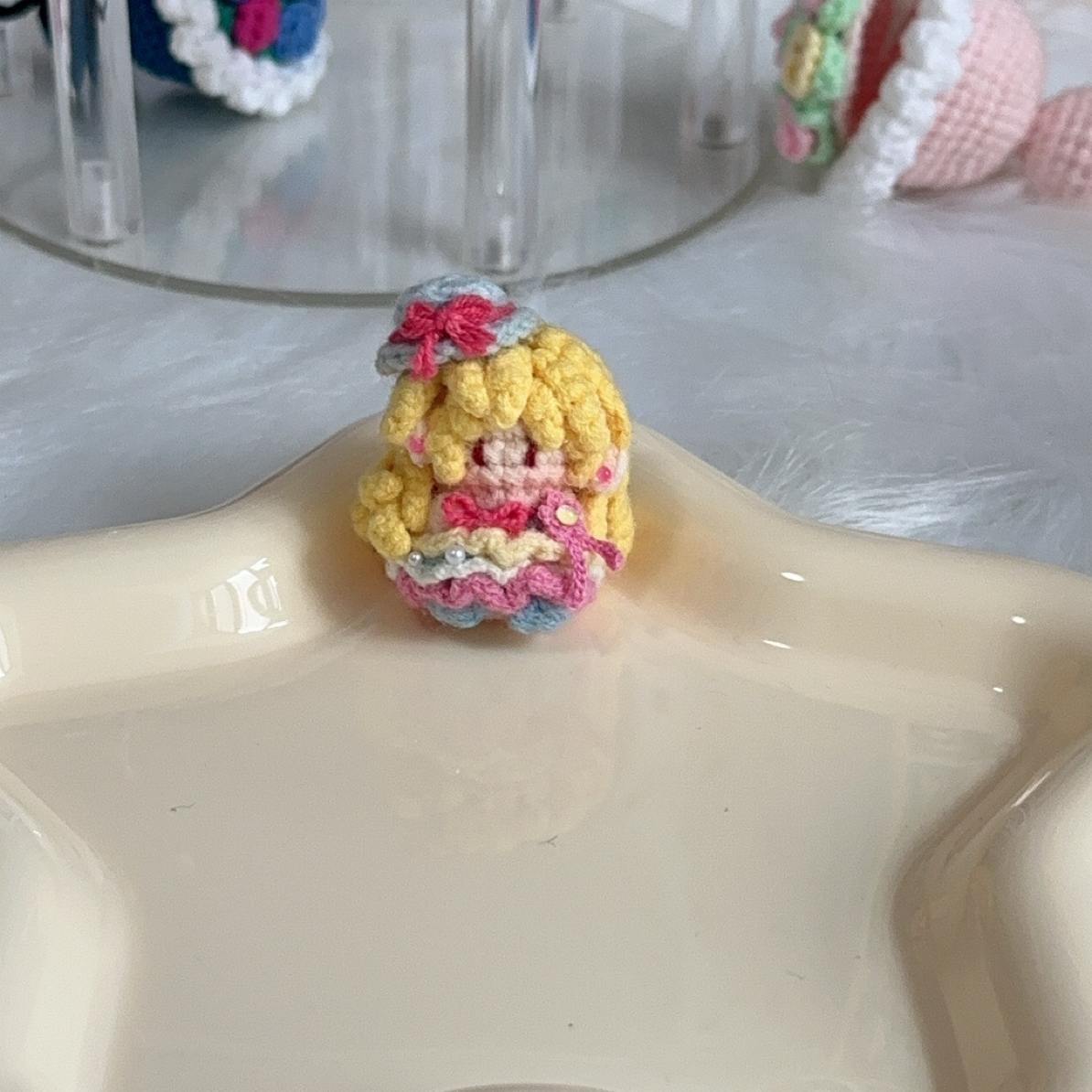 星宫梅软糖钩织成品