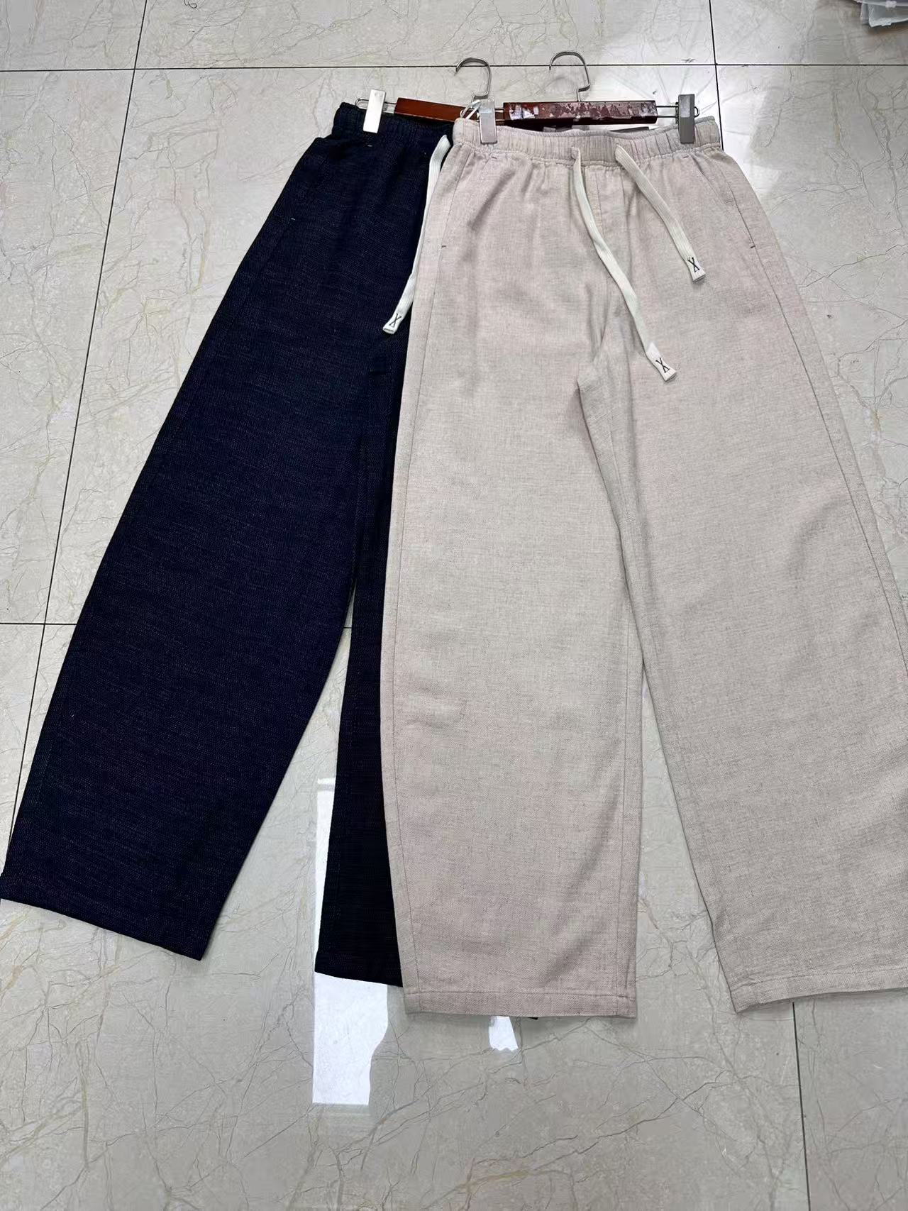 X975【大麻+棉】香蕉拖地裤长103-105cm