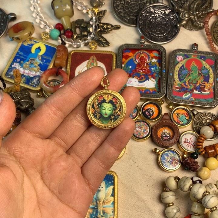 泥塑哈*张藏式风格民俗手工艺