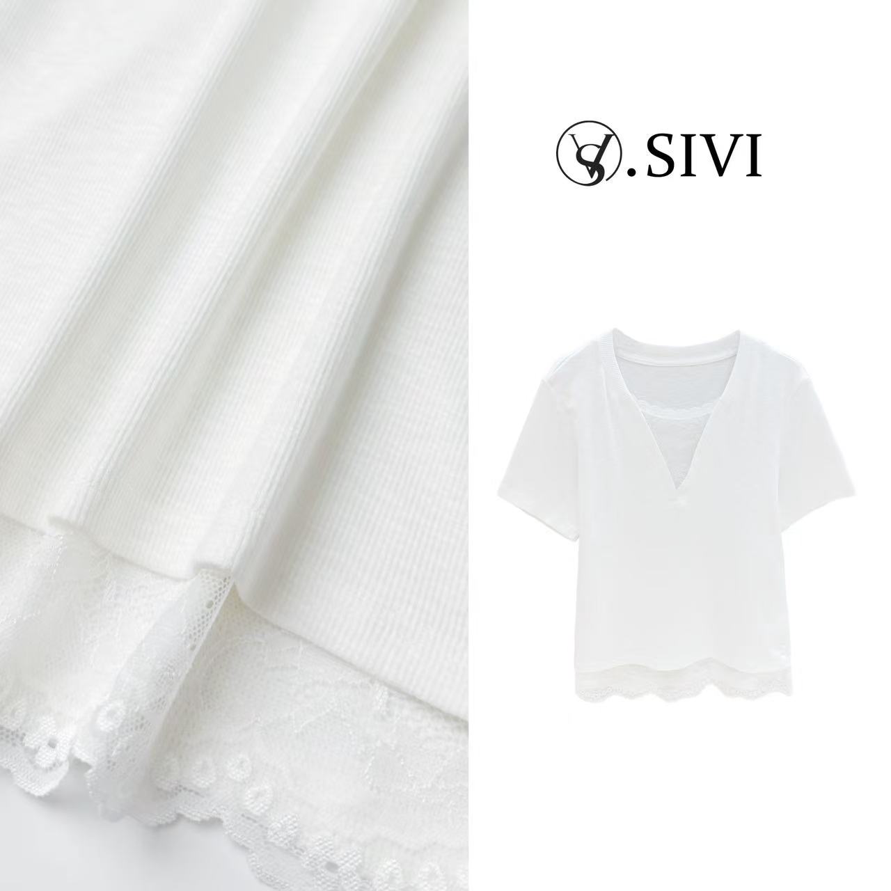 熙薇【春风雨露】2025早春新款时尚休闲短袖T恤上衣H1282