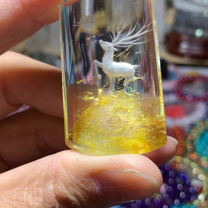 水晶未镶嵌吊坠(赠链)一路有你吊坠48mm