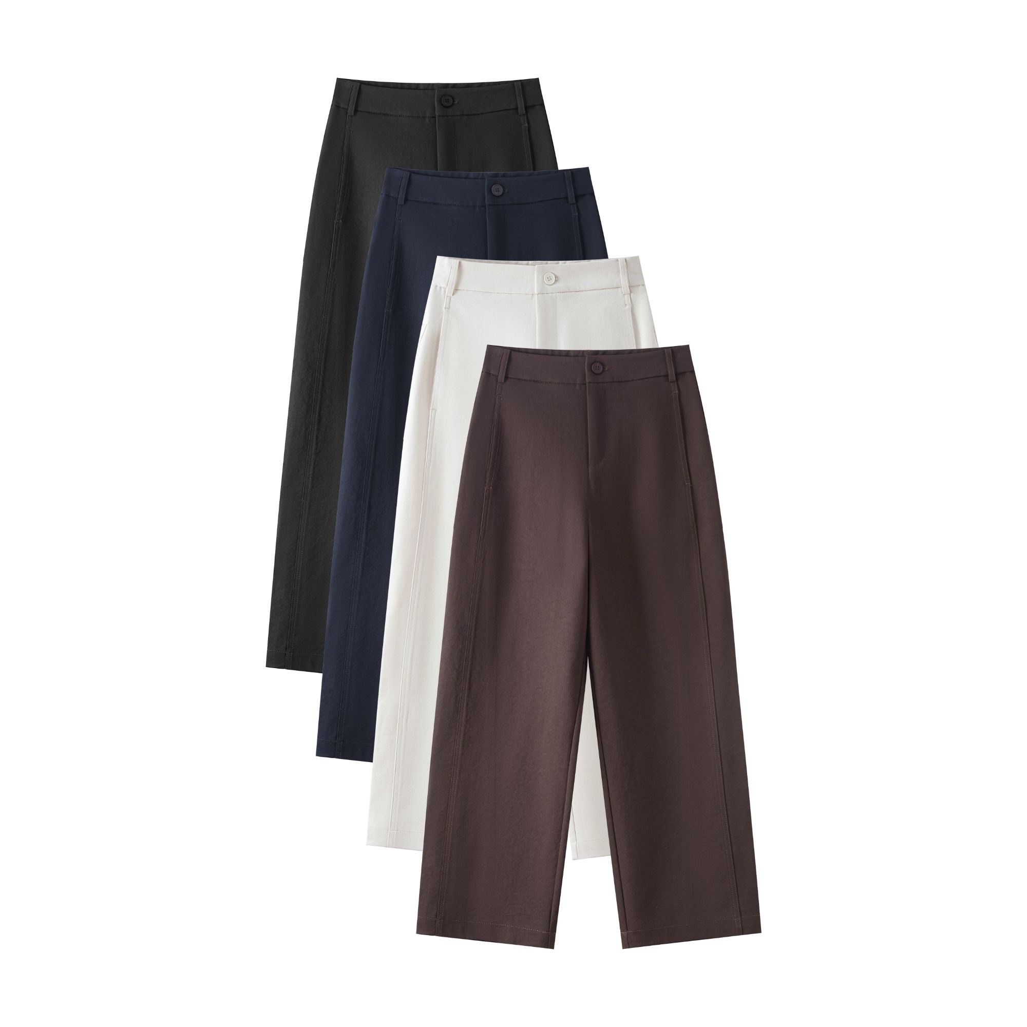 冬季加绒新款高端设计款遮肉百搭显瘦气质不易皱高腰休闲镰刀裤