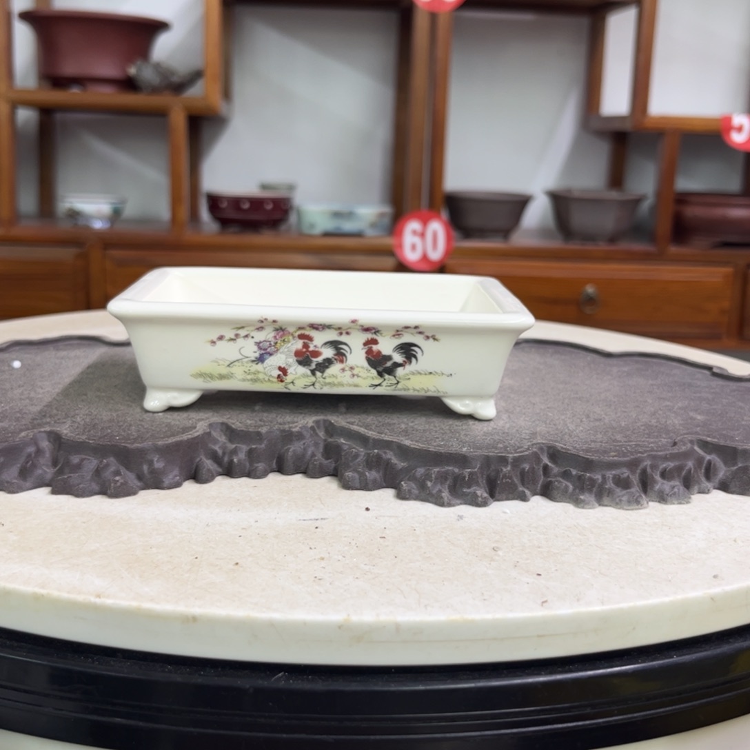 紫砂花盆瑕疵3.5-14-10。。。