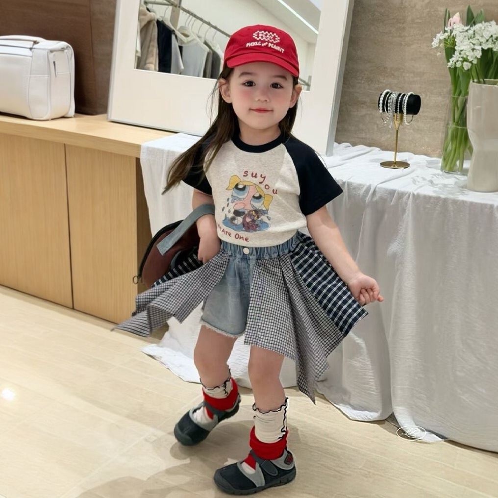【彩虹家】2026春夏女童卡通动漫飞天小女警插肩袖汉服-RFX58293