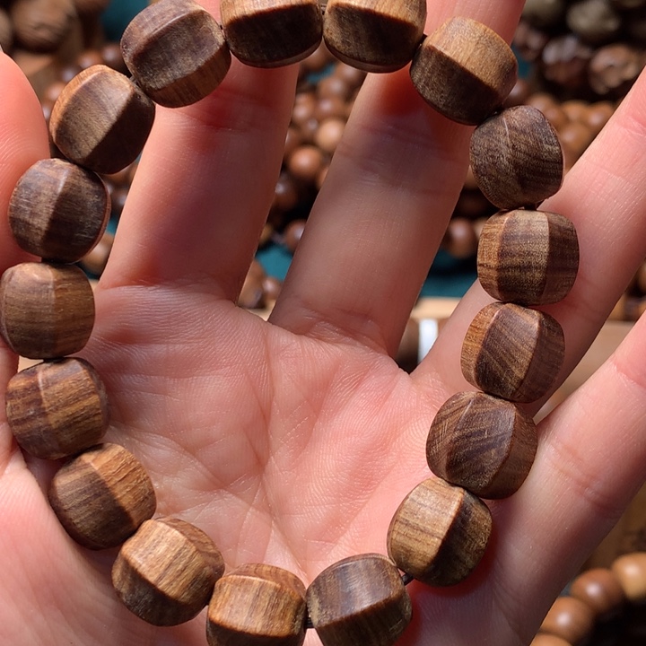 檀香木手串/手链老山檀香1.2焦糖