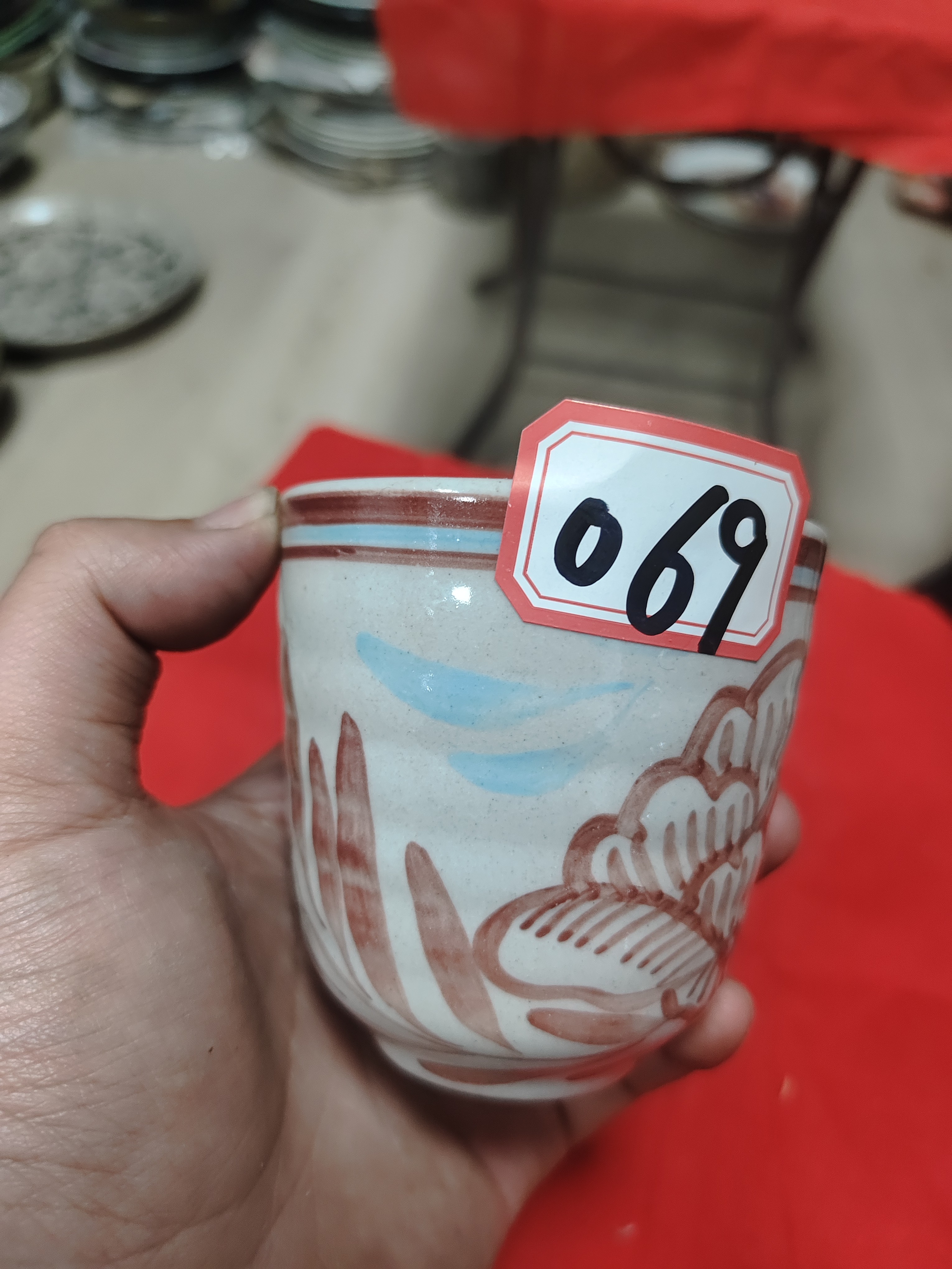 花鸟茶杯家用个性主人杯