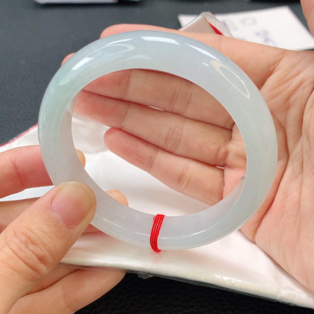 翡翠手镯未镶嵌泡*缅甸57.5