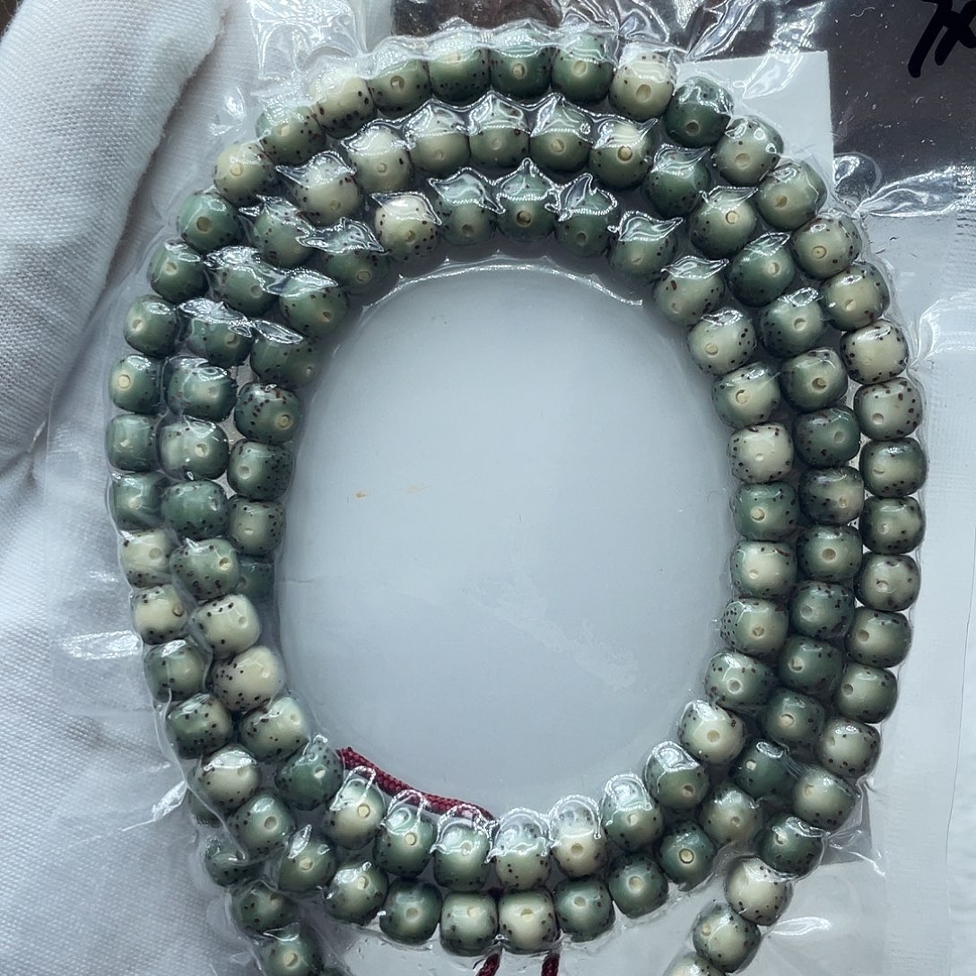 洁***贤手串星月菩提原生态石玉7✖️6月朗星稀108长串
