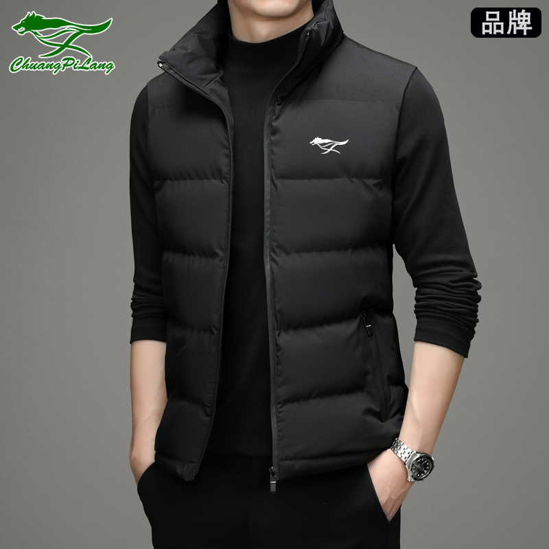 品牌男士坎肩马甲棉服外套秋冬男女运动户外休闲宽松厚款保暖舒适