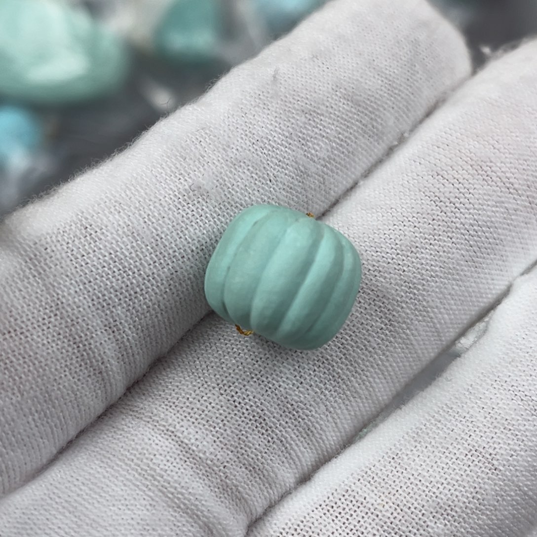 绿松石未镶嵌瓜珠编号50