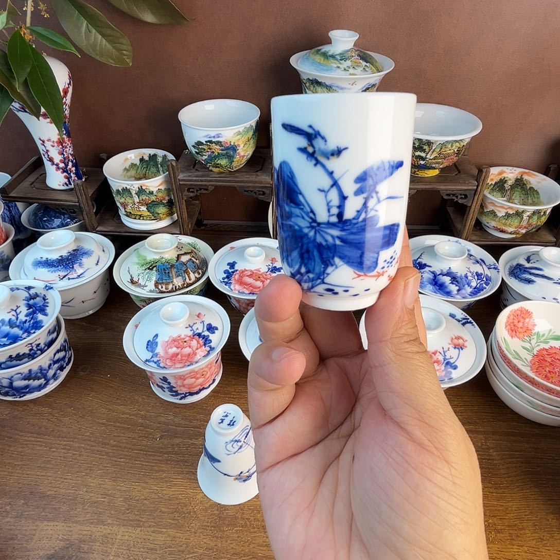 忠意堂釉下彩和谐微瑕不退