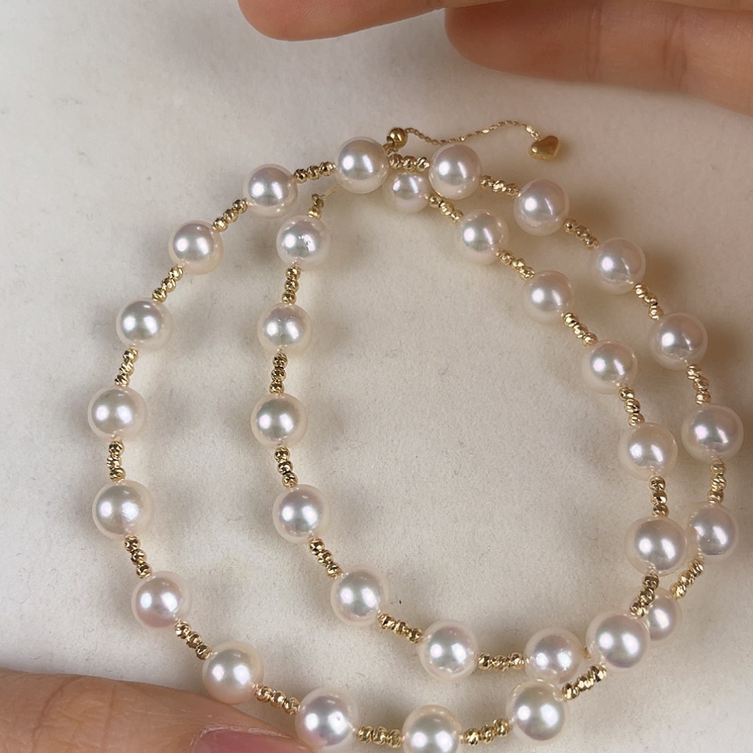 海水珍珠颈饰18K金镶嵌