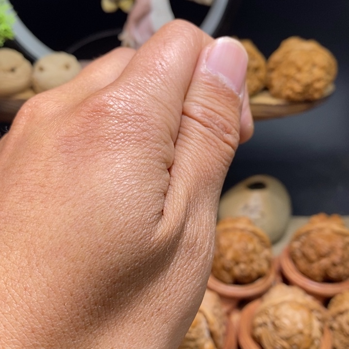 核桃把件露****代纯手工雕刻文玩核桃