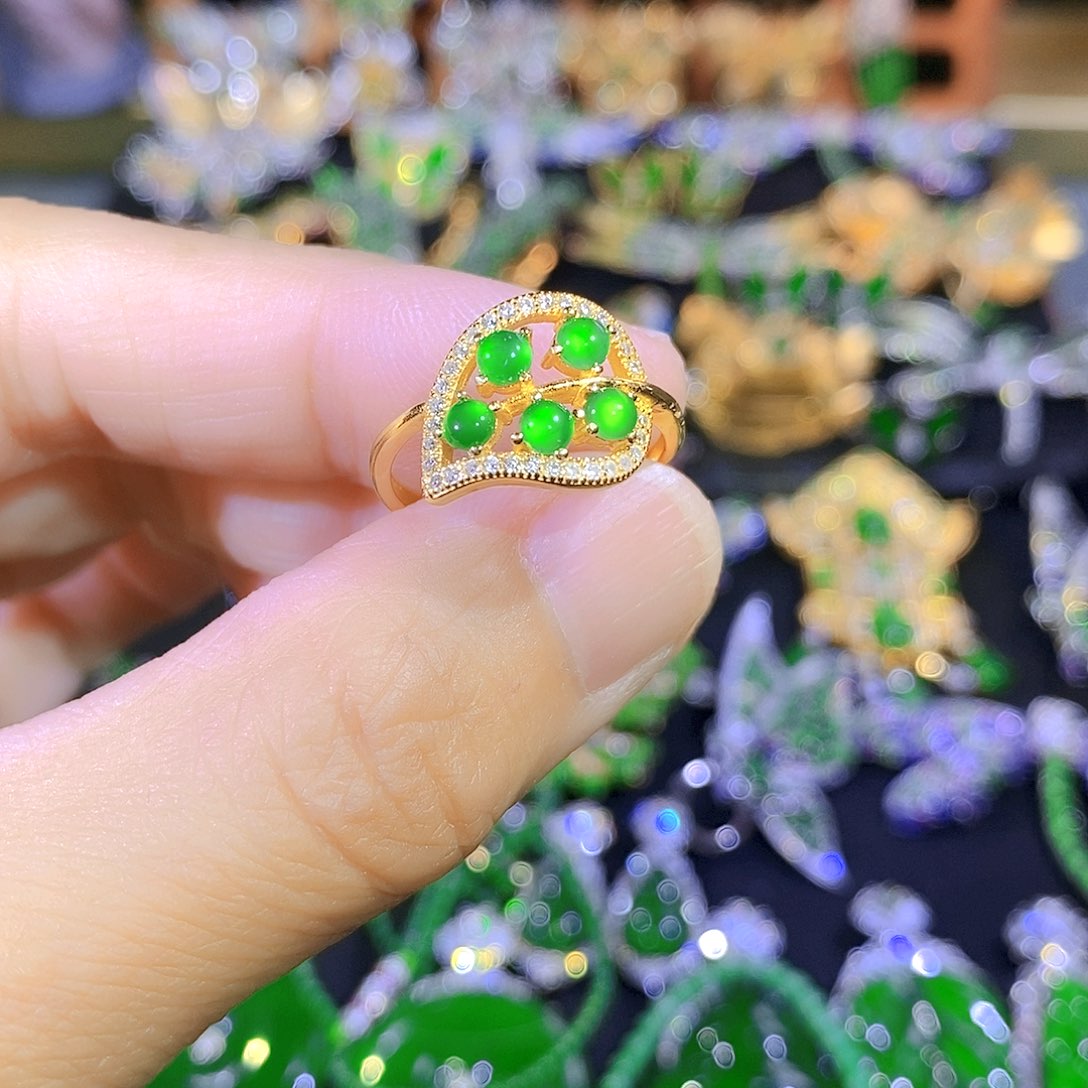 吊坠(不含链)银S925镶嵌翡翠