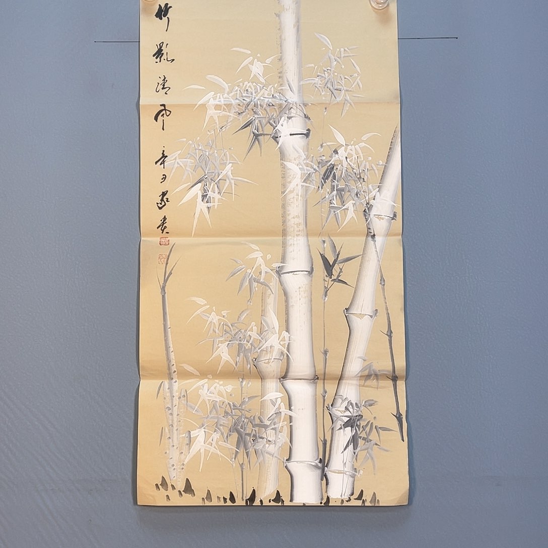 国画354 花红艳绿色如玉色