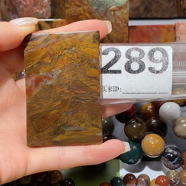 硅化玉未镶嵌天然北票树化玉吊坠