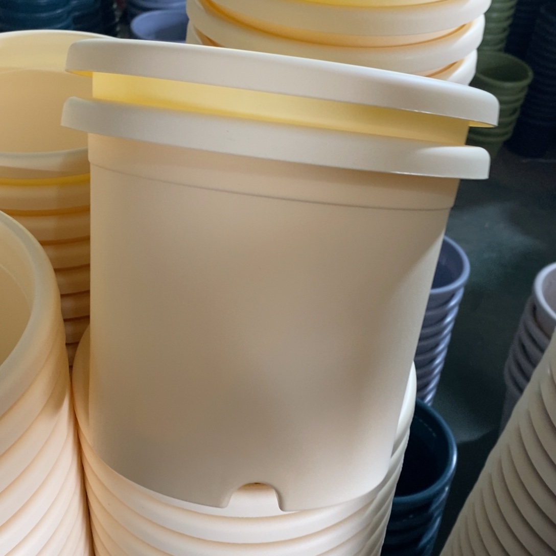 树脂四季盆3#无拖米黄10