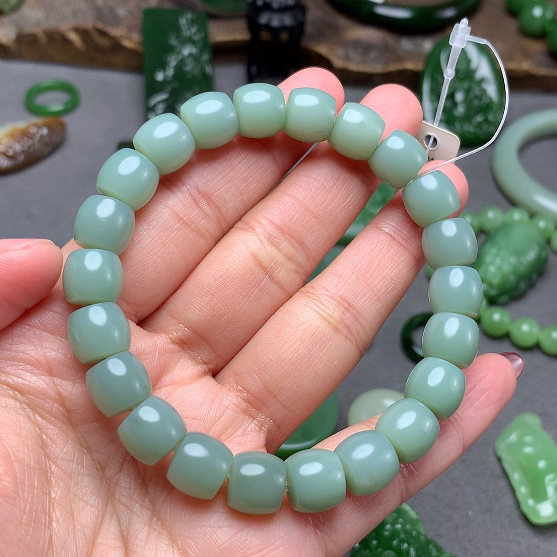 和田玉手串未镶嵌