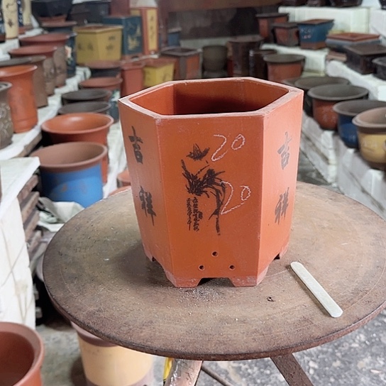 紫砂花盆源头工厂清仓处理32号