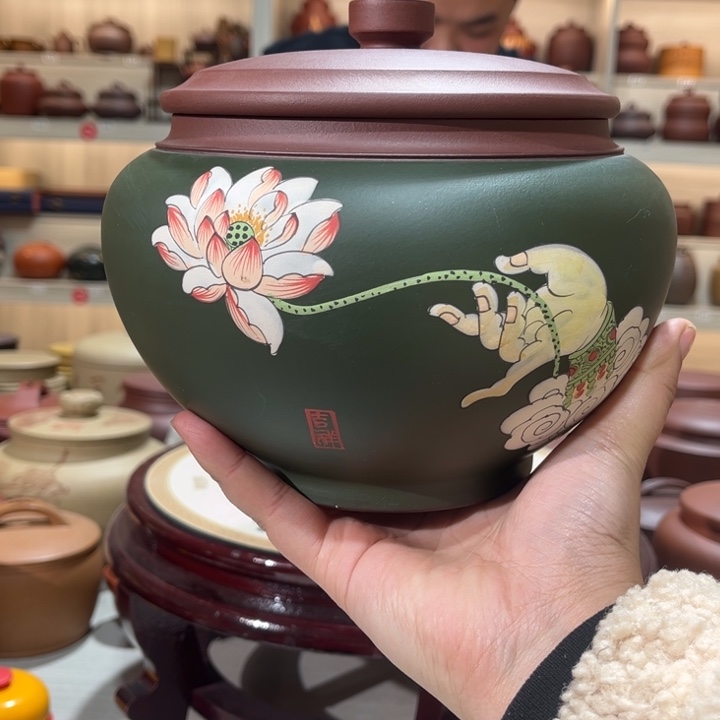 钢***蕾茶叶罐紫砂茶叶罐