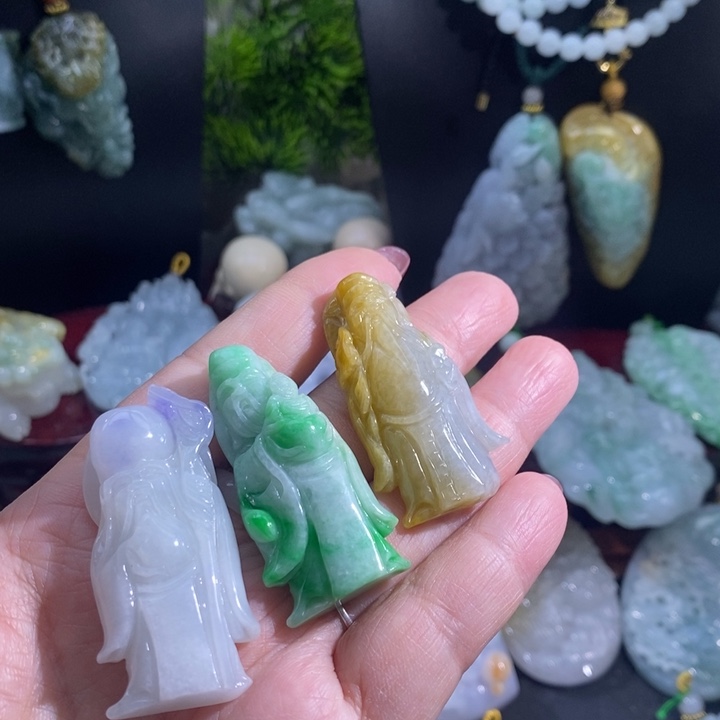 【闪购商品】颈饰未镶嵌翡翠风**钟福