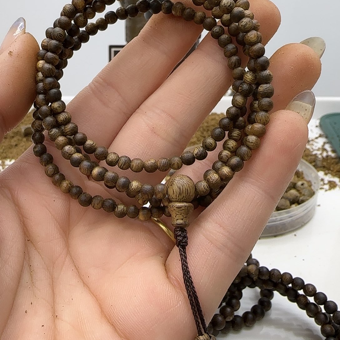 手串沉香乌身老料精品0.3规格4克➕999沉浮