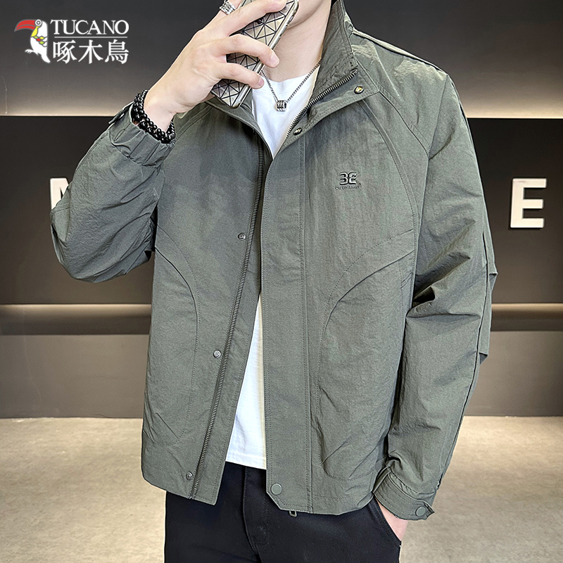 TUCANO/啄木鳥时尚潮流立领夹克男青年春秋百搭外套休闲上衣1207