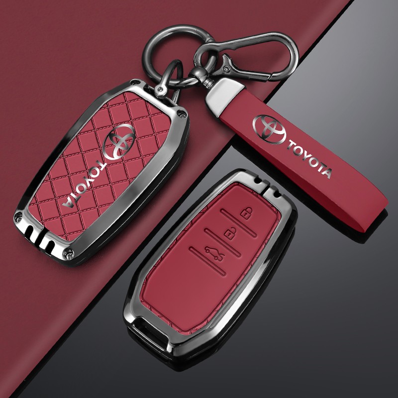 丰田钥匙套锋兰达荣放RAV4威汉卡罗拉锐放九代凯美瑞车锁匙包壳扣