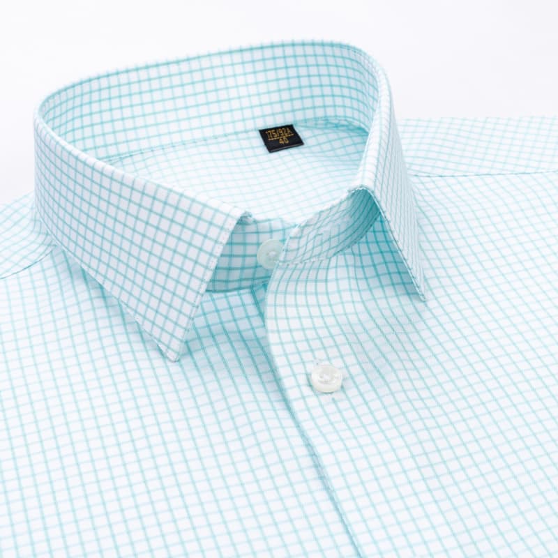 新款桑蚕丝+200支长绒棉DP免烫衬衫男士上档次高贵商务正装衬衣