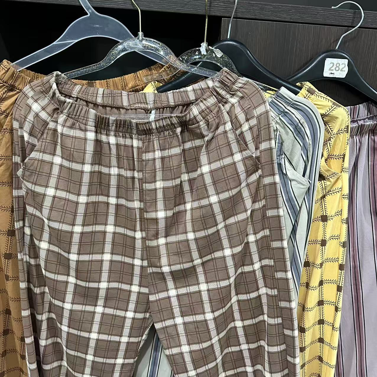 1688带口袋休闲松紧腰睡裤女