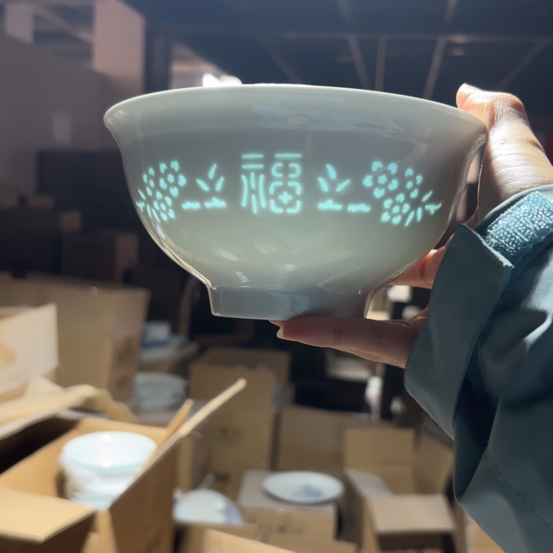 玉瓷景德镇陶瓷两只