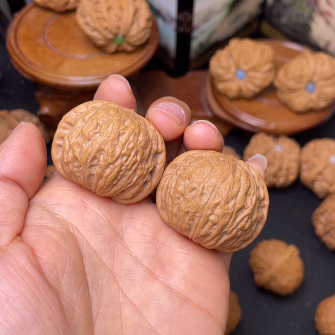 文玩核桃把件37尺全品铁锤