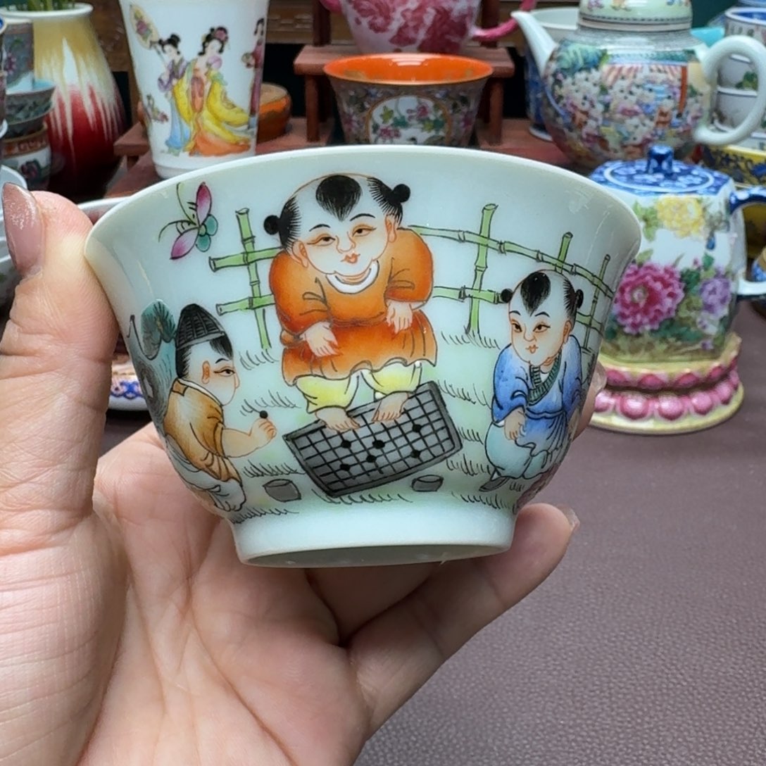 瓷片景德镇仿古手工制作精品展示