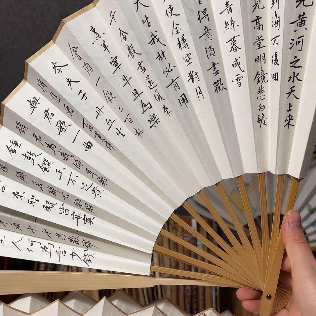 书法手写手绘作品10玉竹小楷将进酒